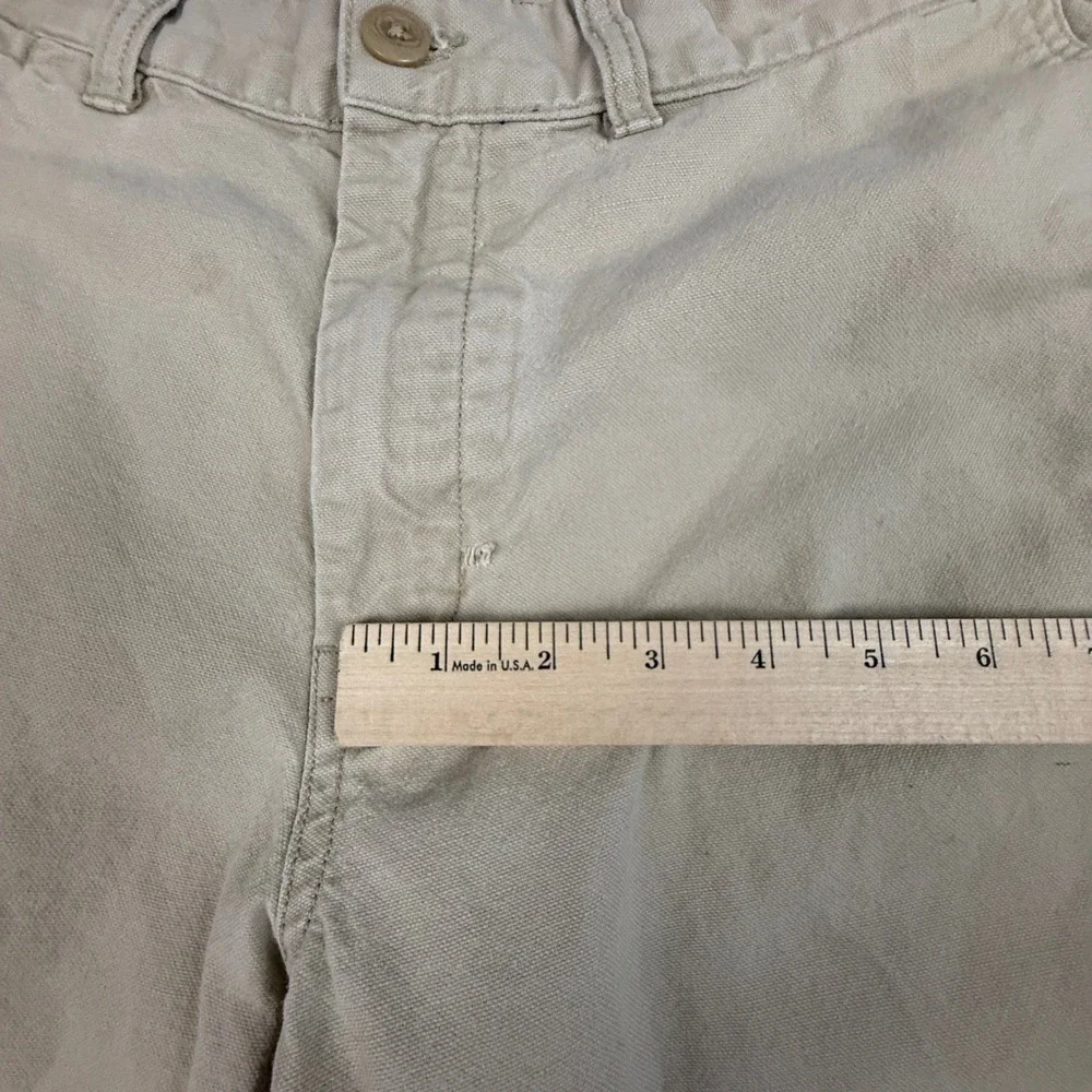 Patagonia Mens Organic Cotton Canvas Pants Khaki Tan Straight Leg Trousers 30x29